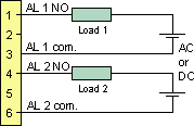 Form C (SPDT) dual contact relays