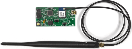 Board with antenna and antenna cable