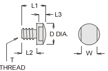 Load Button specification 17-4 ph stainless steel heat treated