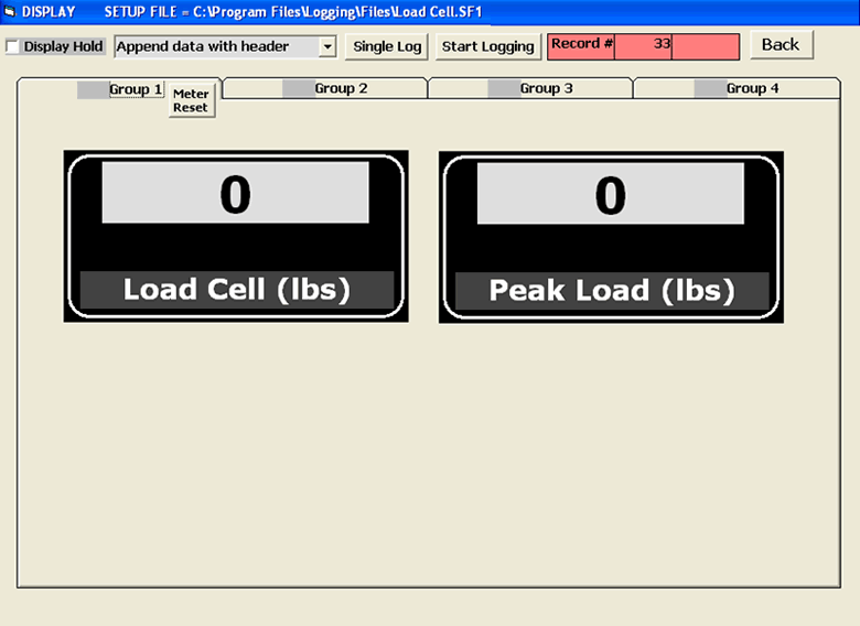 Data logging Software DPM-3 Meters - Screen 6