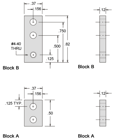 Mounting kit specifications side view